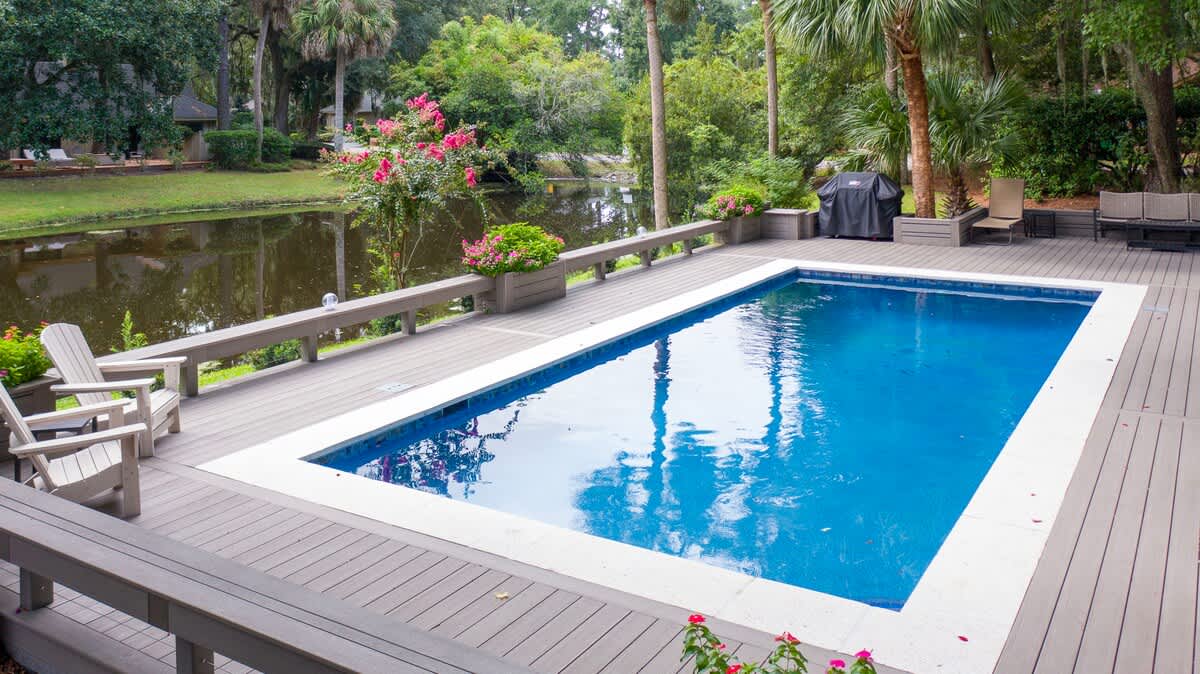 Pool Deck and Backyard Oasis
