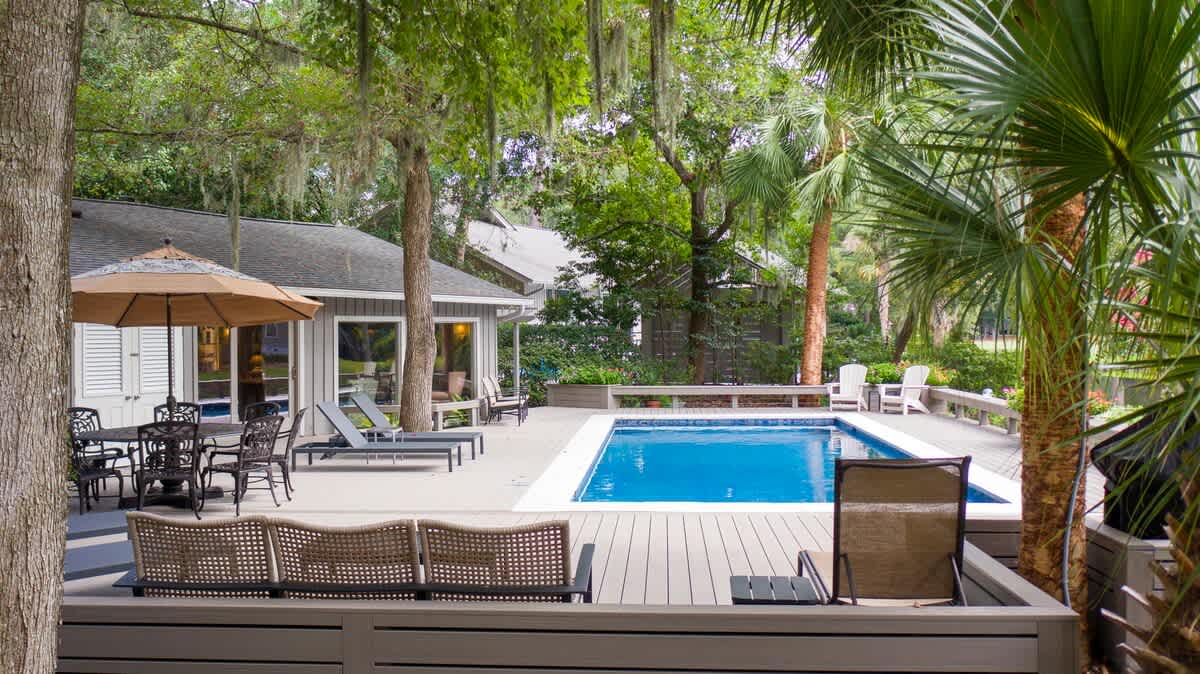 Pool Deck and Backyard Oasis