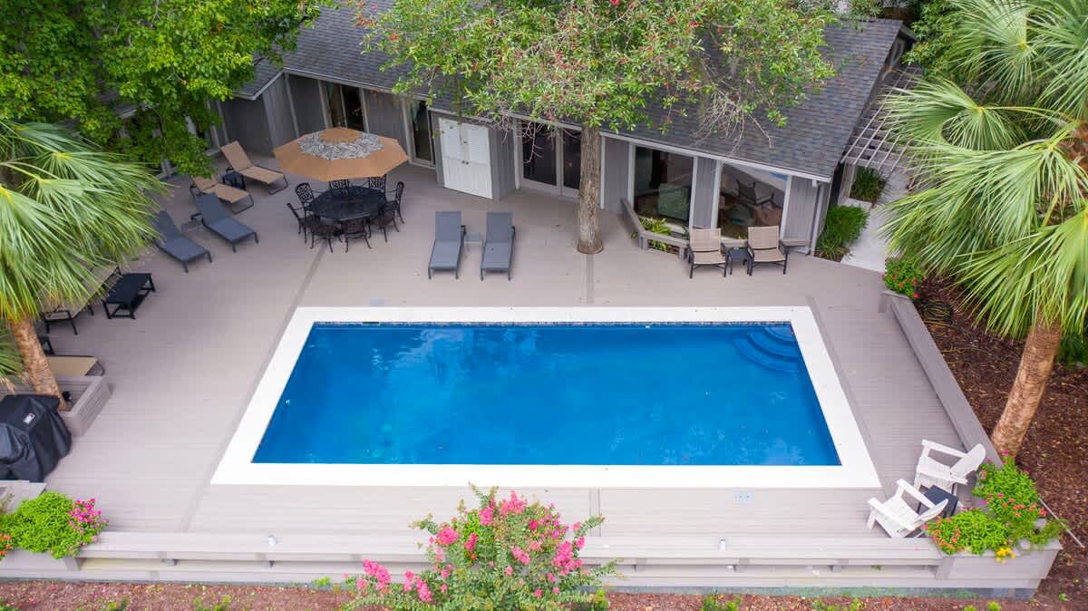 Pool Deck and Backyard Oasis
