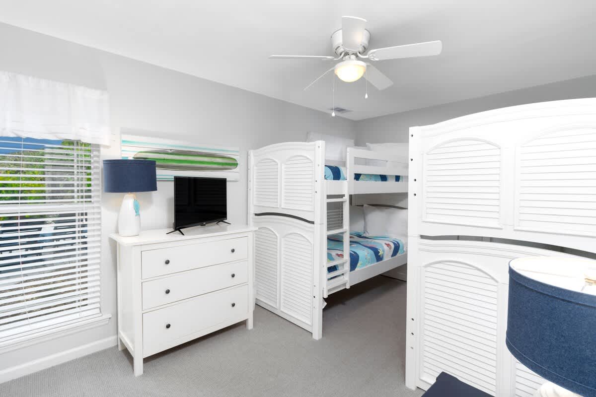 Guest Bedroom with Two Twin Bunk Beds