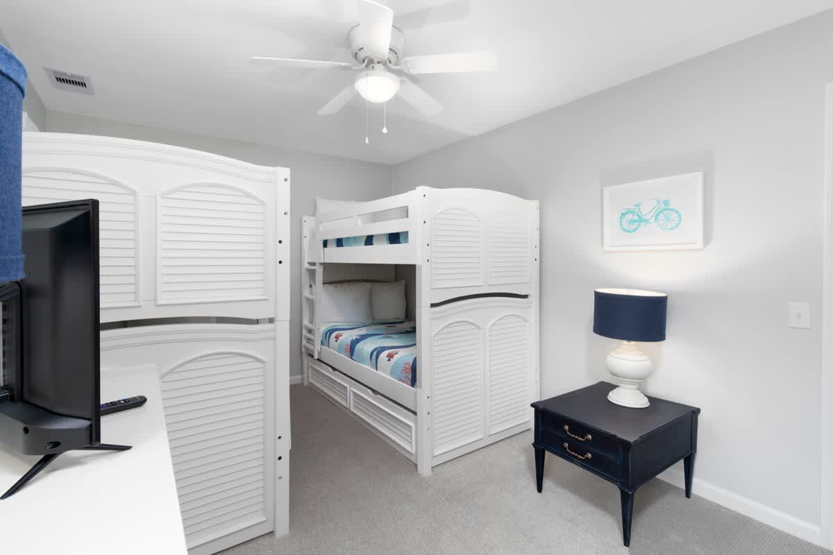 Guest Bedroom with Two Twin Bunk Beds