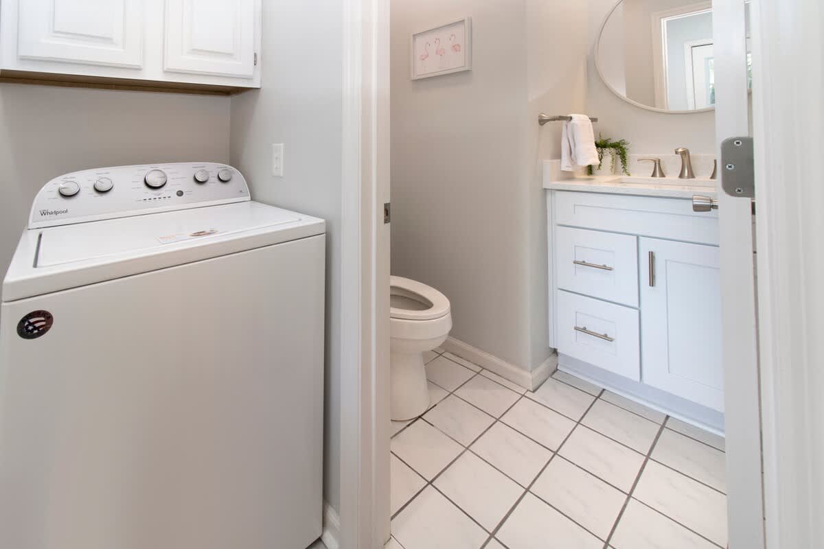 Laundry Room & Half Bathroom