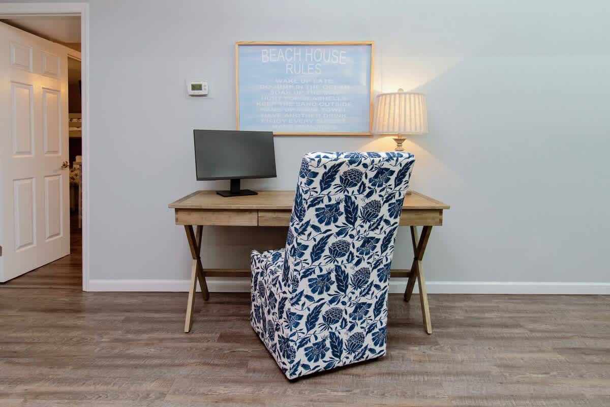 Desk in Living Area