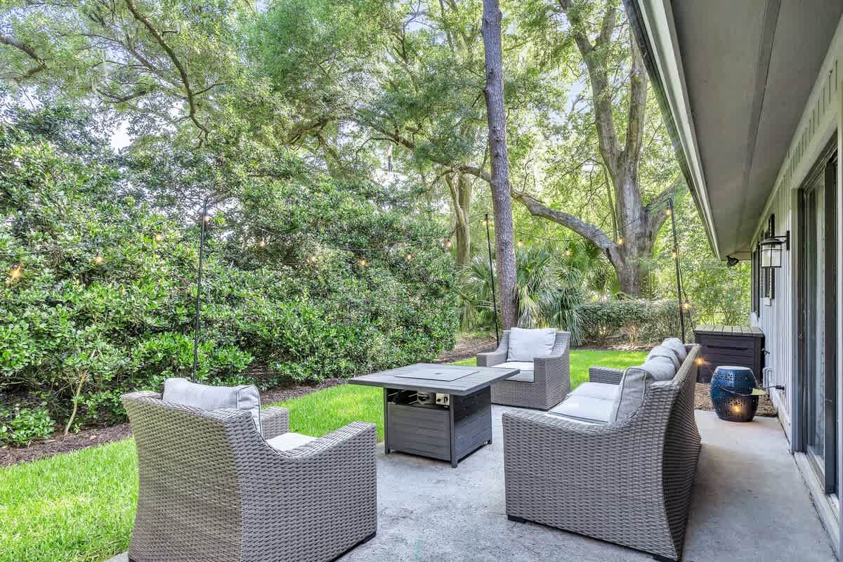 Private Patio Overlooking Golf Course