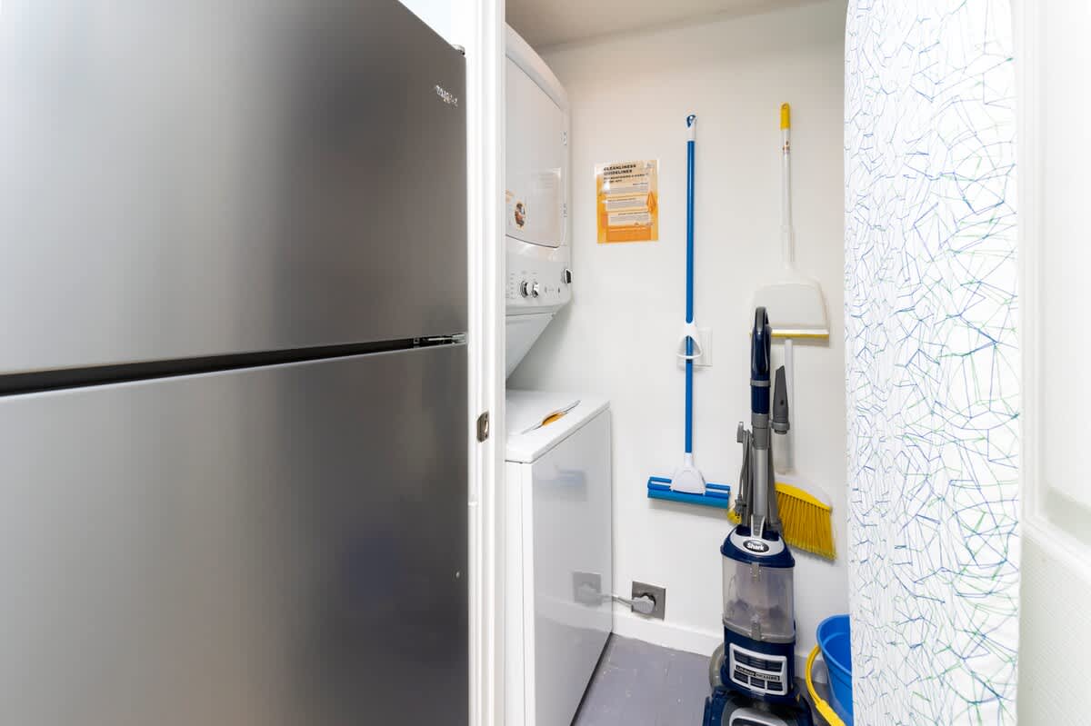 Laundry Closet in Kitchen