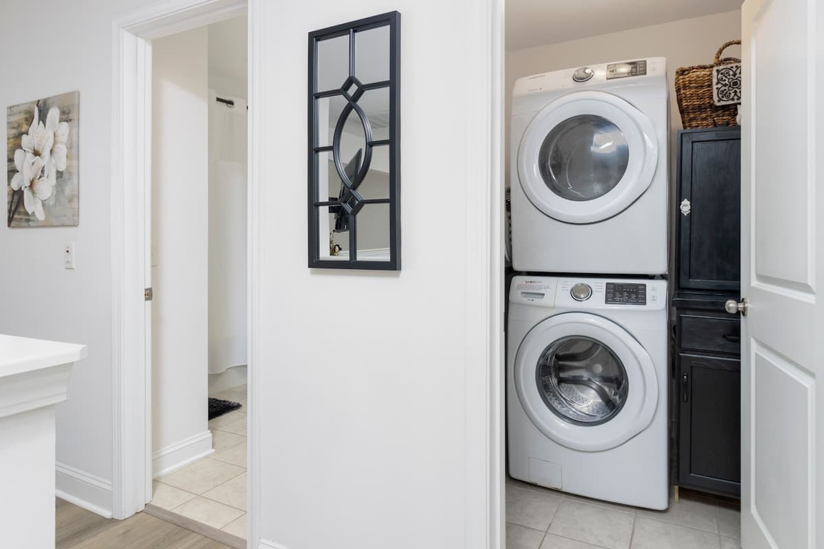 Laundry Room and Upstairs Full Bathroom