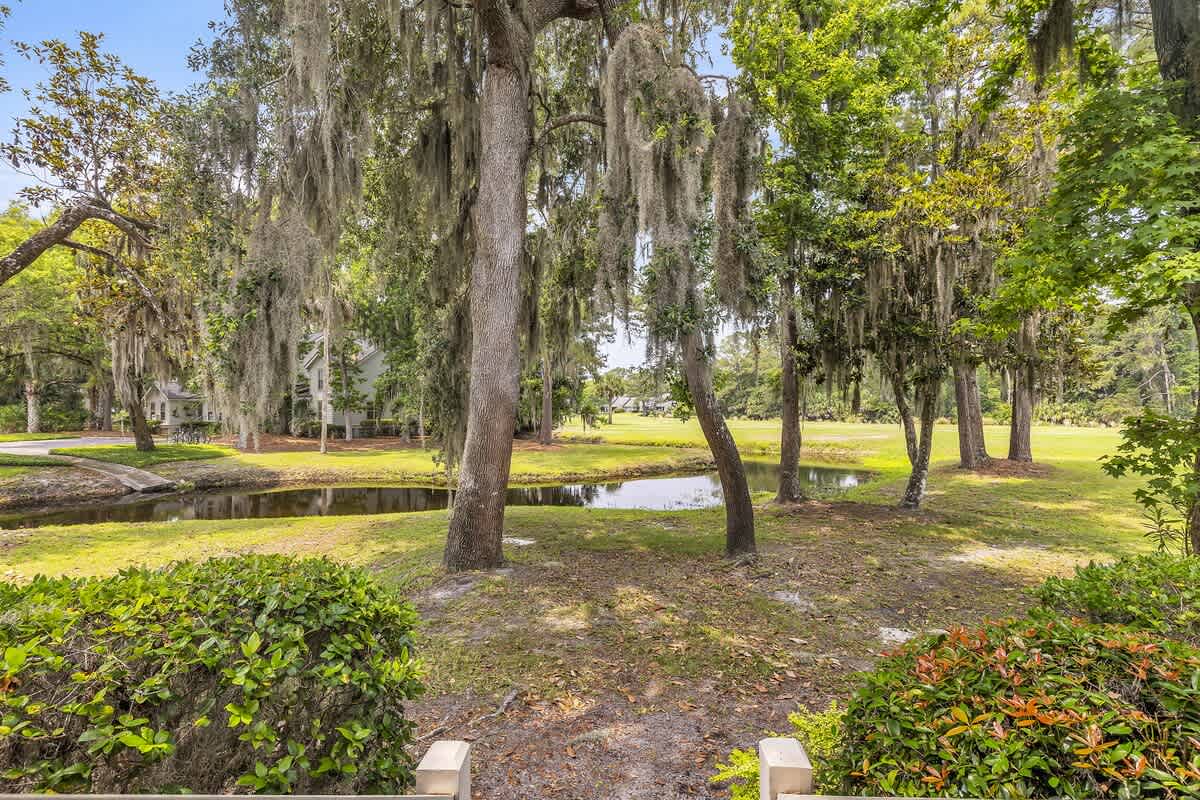 View of Lagoon and Golf Course from Patio