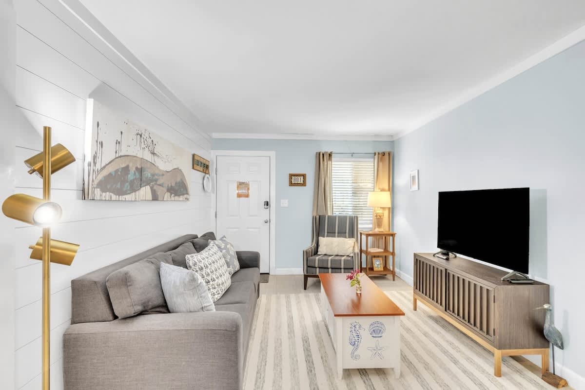 Open Living Space with Sofa Bed