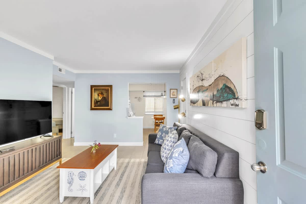 Open Living Space with Sofa Bed