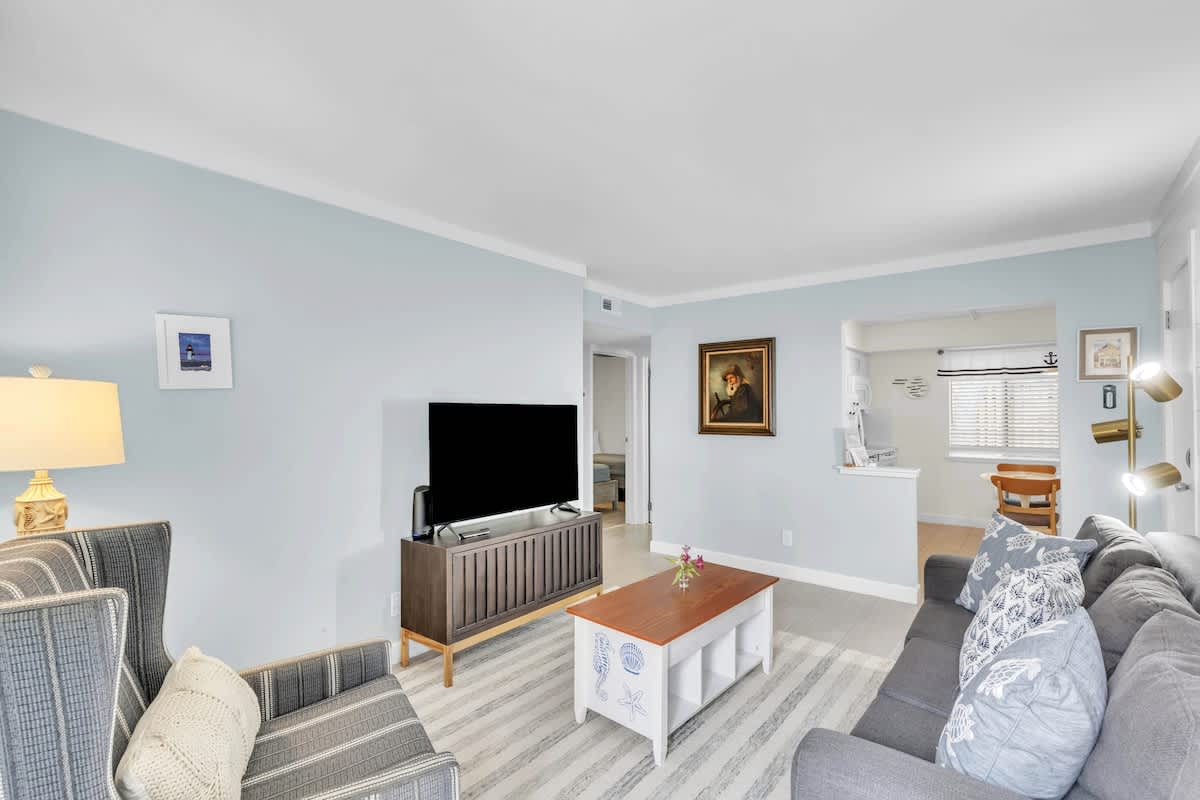 Open Living Space with Sofa Bed