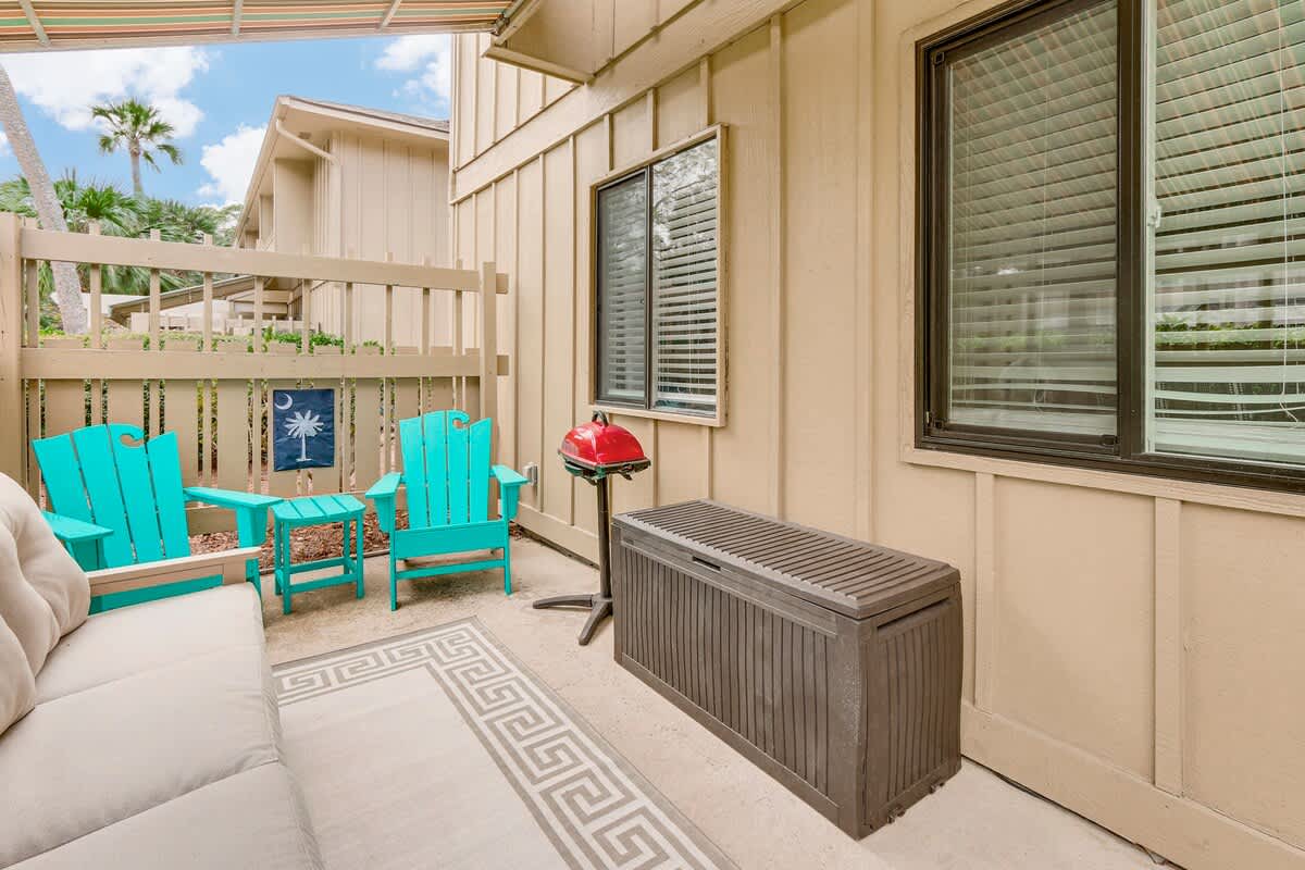 Shared Patio with Unit Above