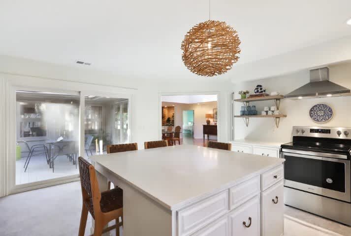 Easy access to deck and grill