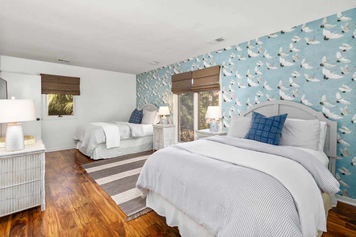 Two full beds with en suite bath