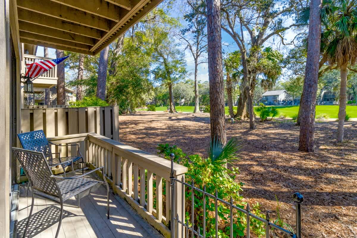 Private Patio with View of the Robert Trent Jones Golf Course