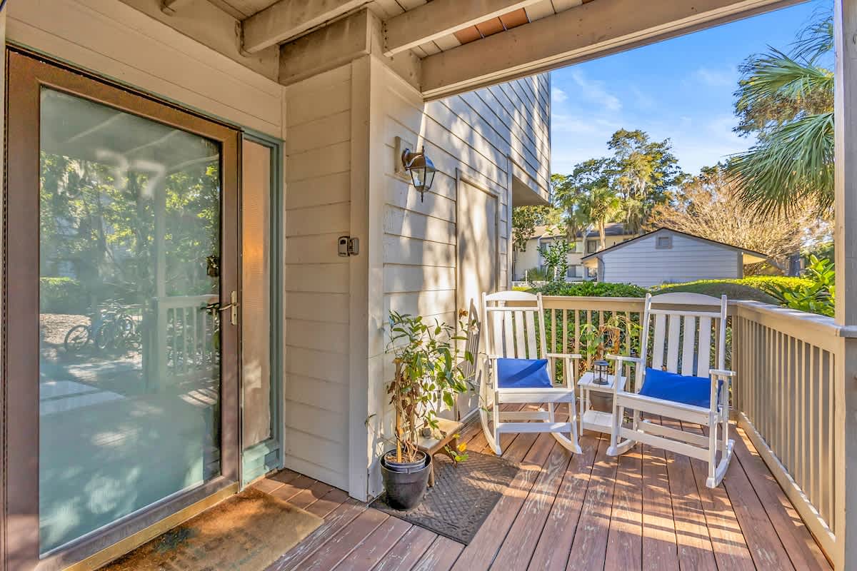 The Perfect White Rockers on the Front Patio!