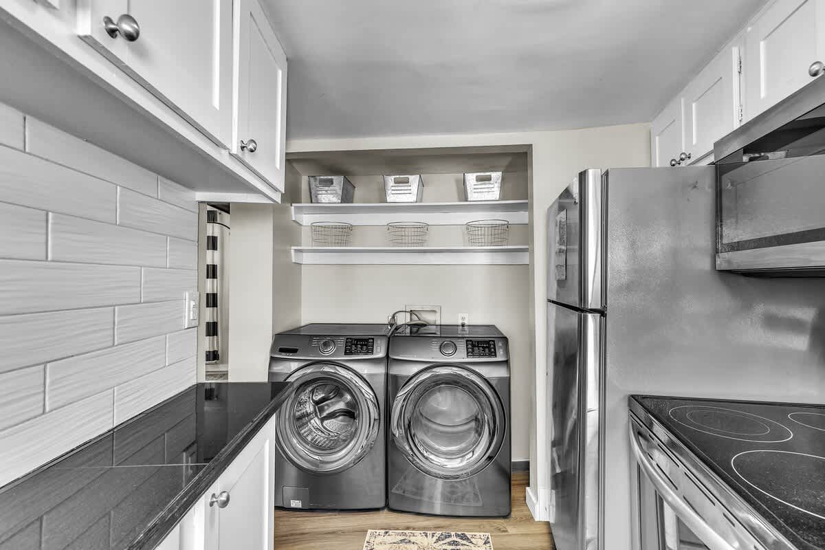 Laundry Closet in Kitchen