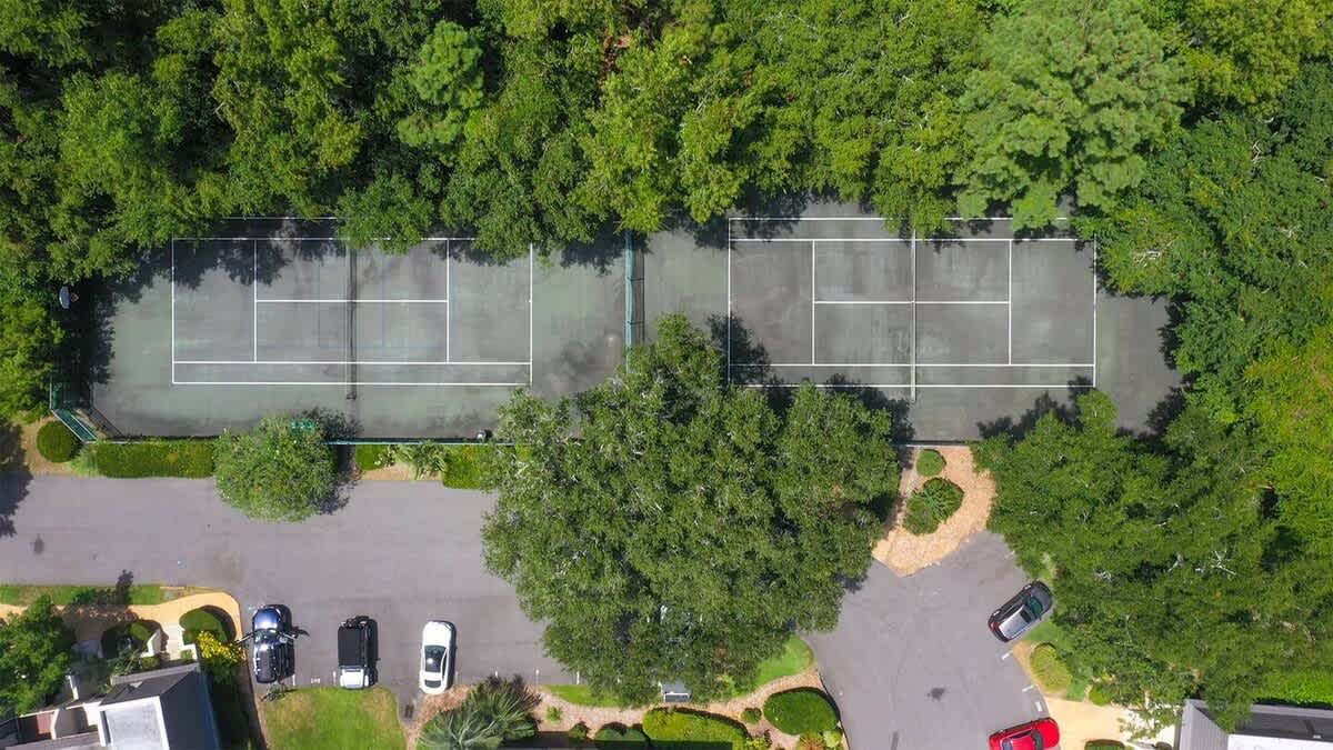 Aerial of Community Tennis Courts