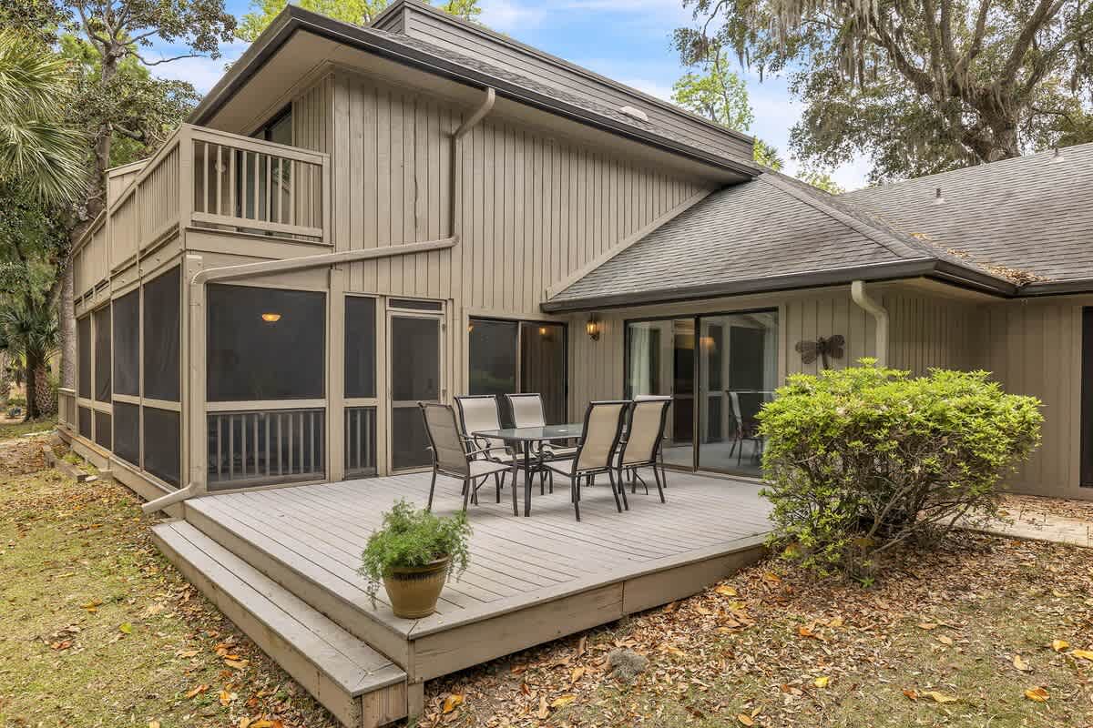 Private Deck with Golf Course Views