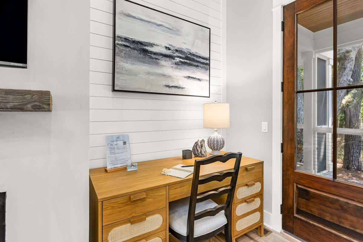 Office Area in Open Living Space