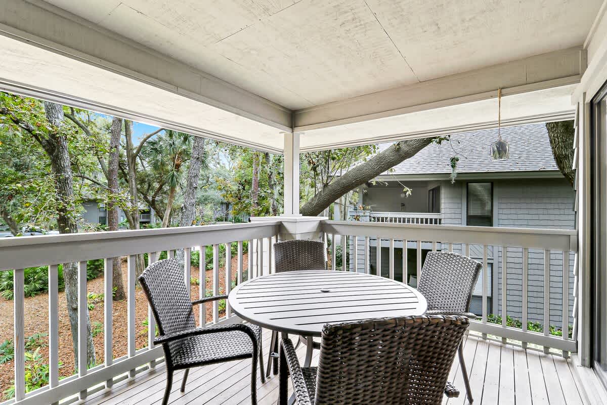 Private Balcony with View of Pool