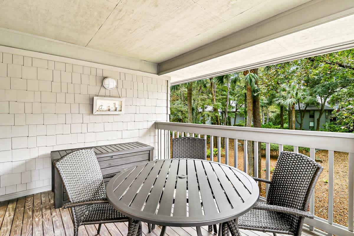 Private Balcony with View of Pool
