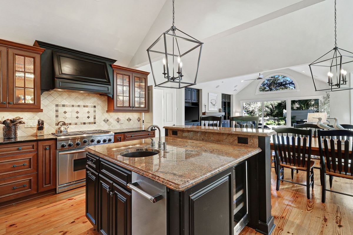 Kitchen Overlooking Open Floor Plan