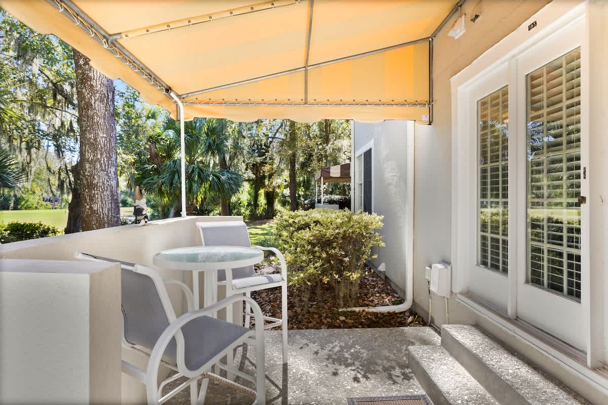 Private Patio Overlooking Golf Course