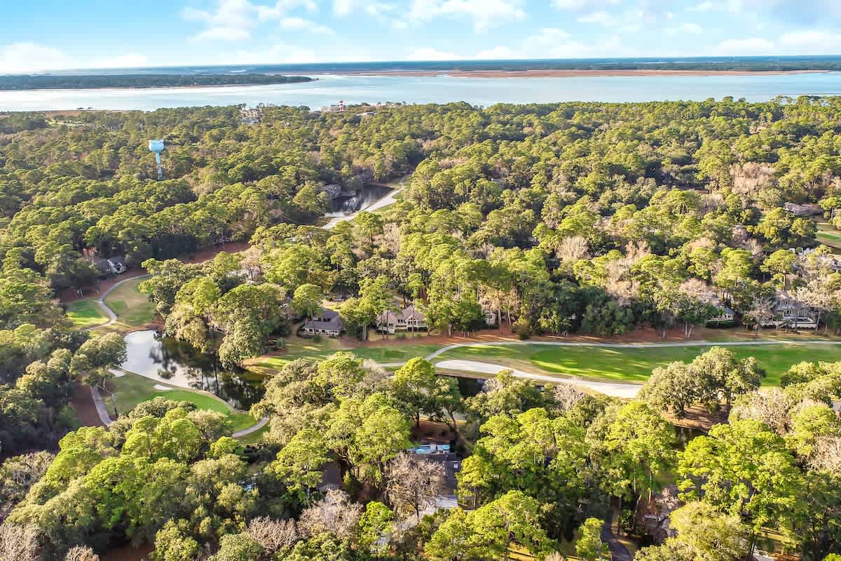 Aerial view of prime location spot!