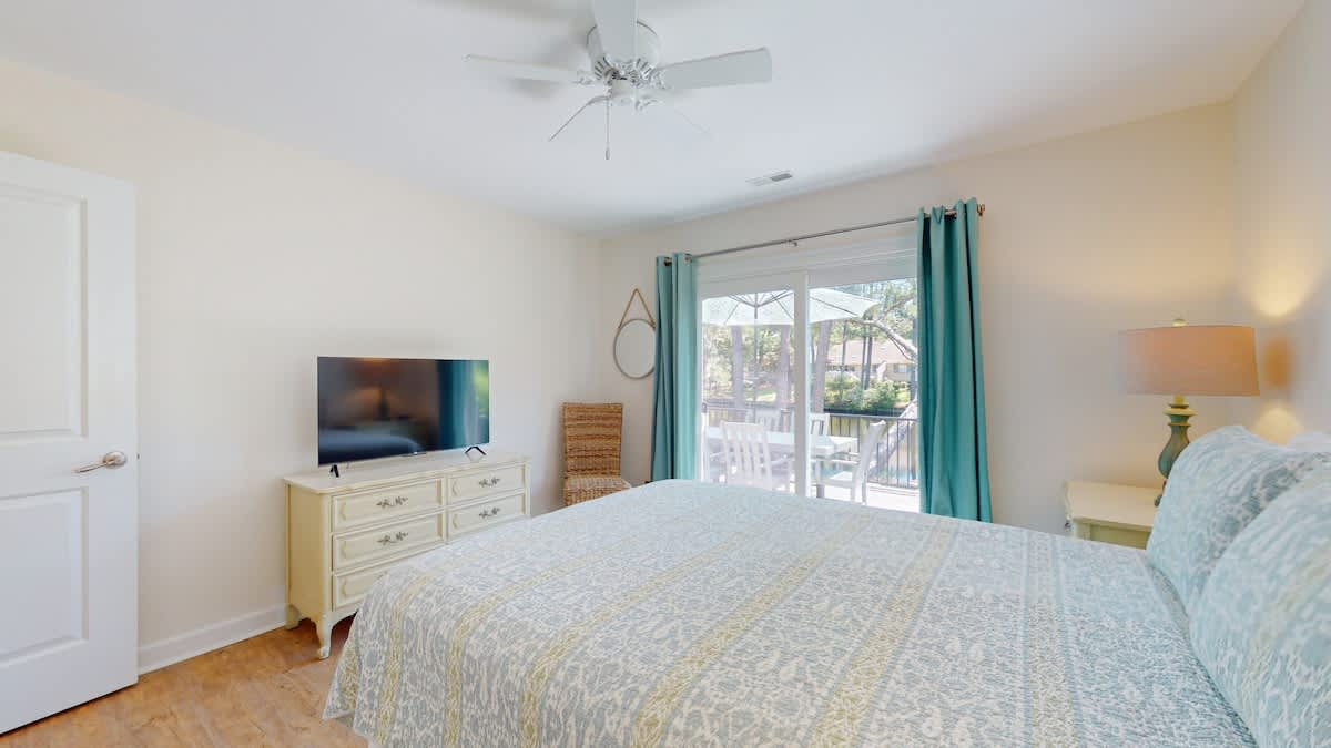 Wake up refreshed in your peaceful bedroom with modern amenities and natural light streaming through to your private balcony.