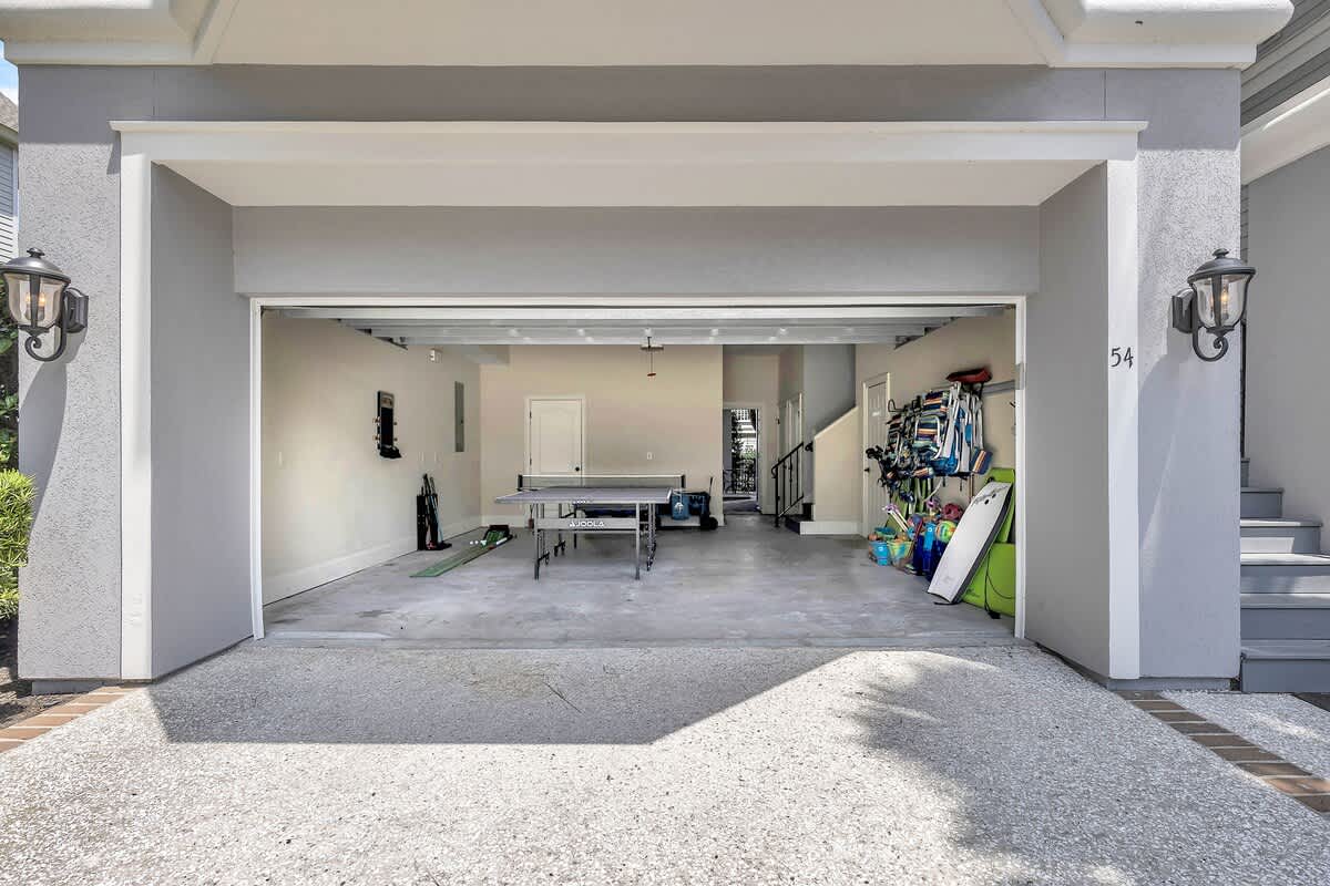 Garage with Piing-Pong Table and Beach Accessories