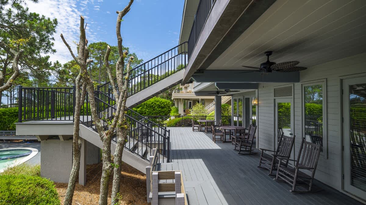 Second Level of Large Deck Overlooking Ocean and Private Pool!