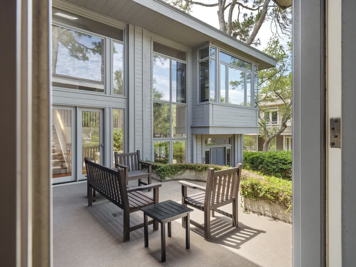 Private Patio In Front of Home