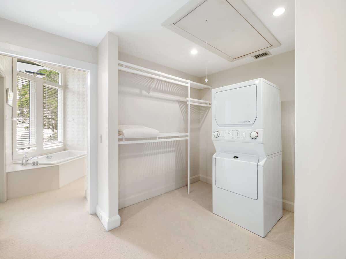 Massive Closet Space with Laundry!