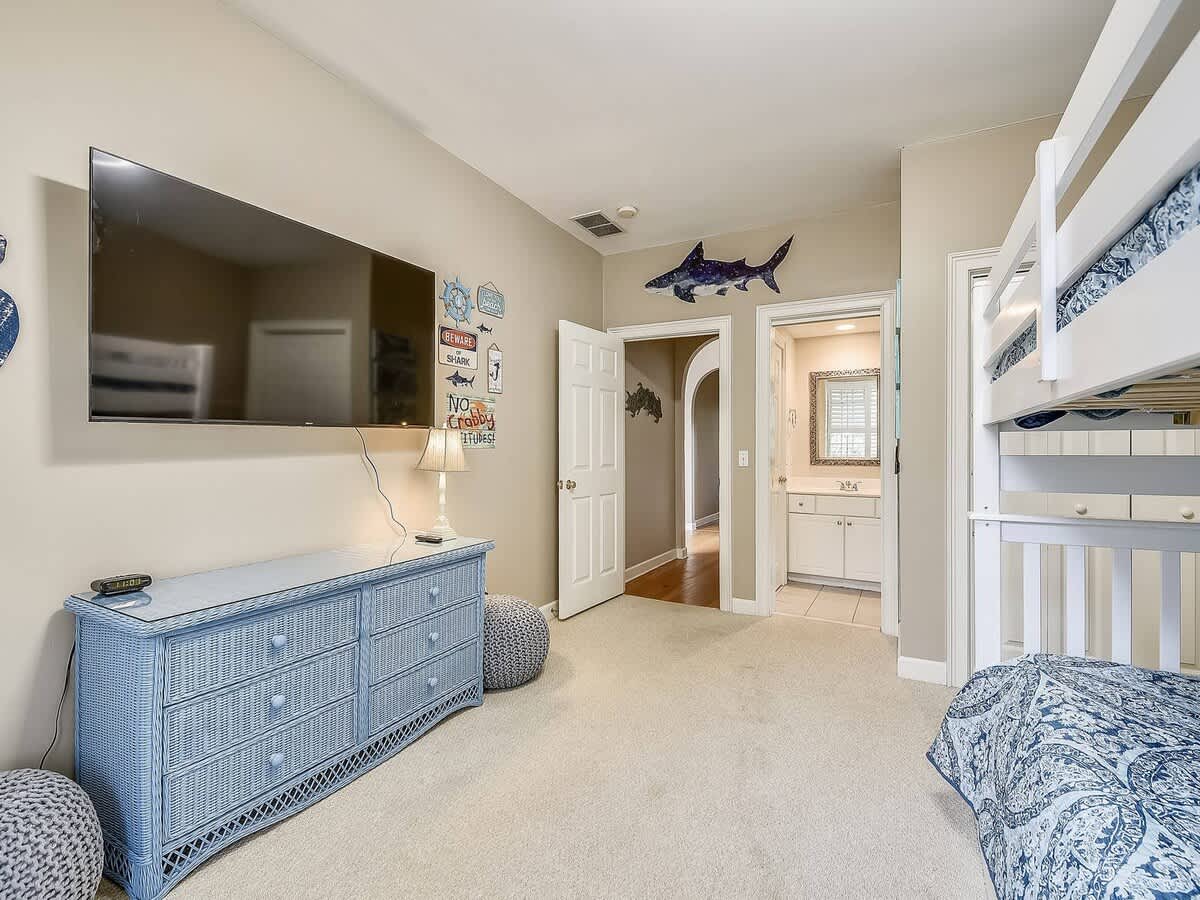 Bunk Room with Full-Over-Full Bunk and a Full-Size Trundle Bed