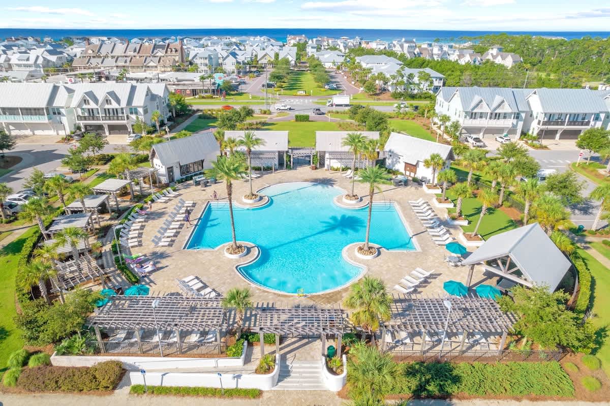 5,000 sq ft community pool that is heated October/November & March/April. Also features gas grilling cabanas.