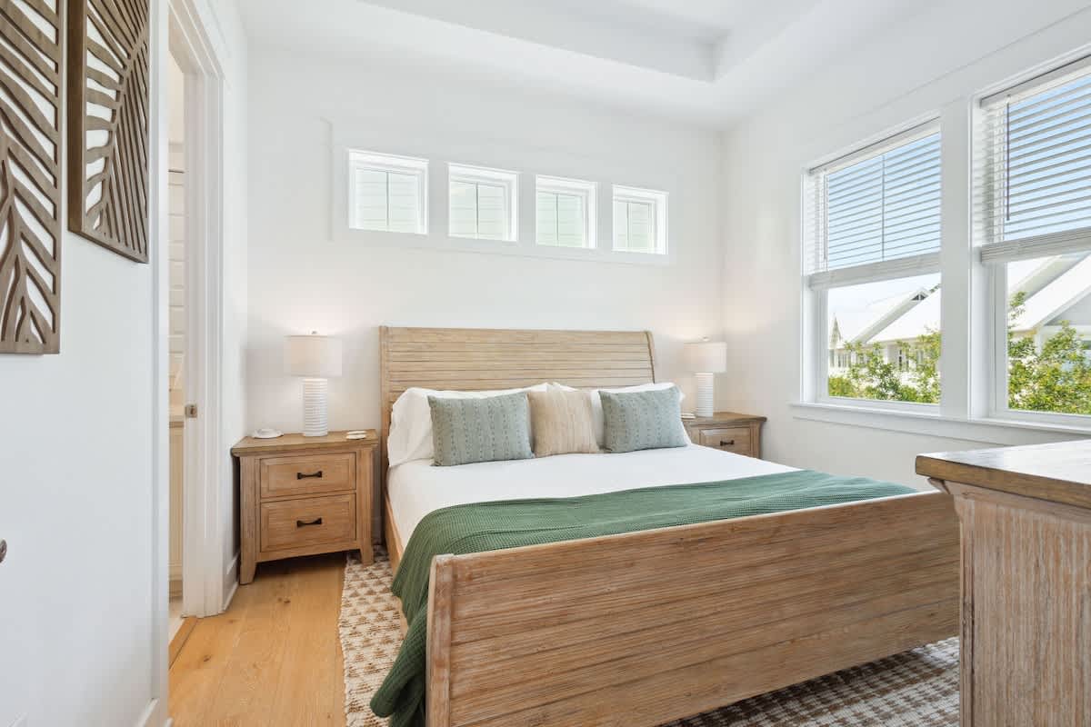 Bedroom #1 features a king bed, smart tv and ensuite.
