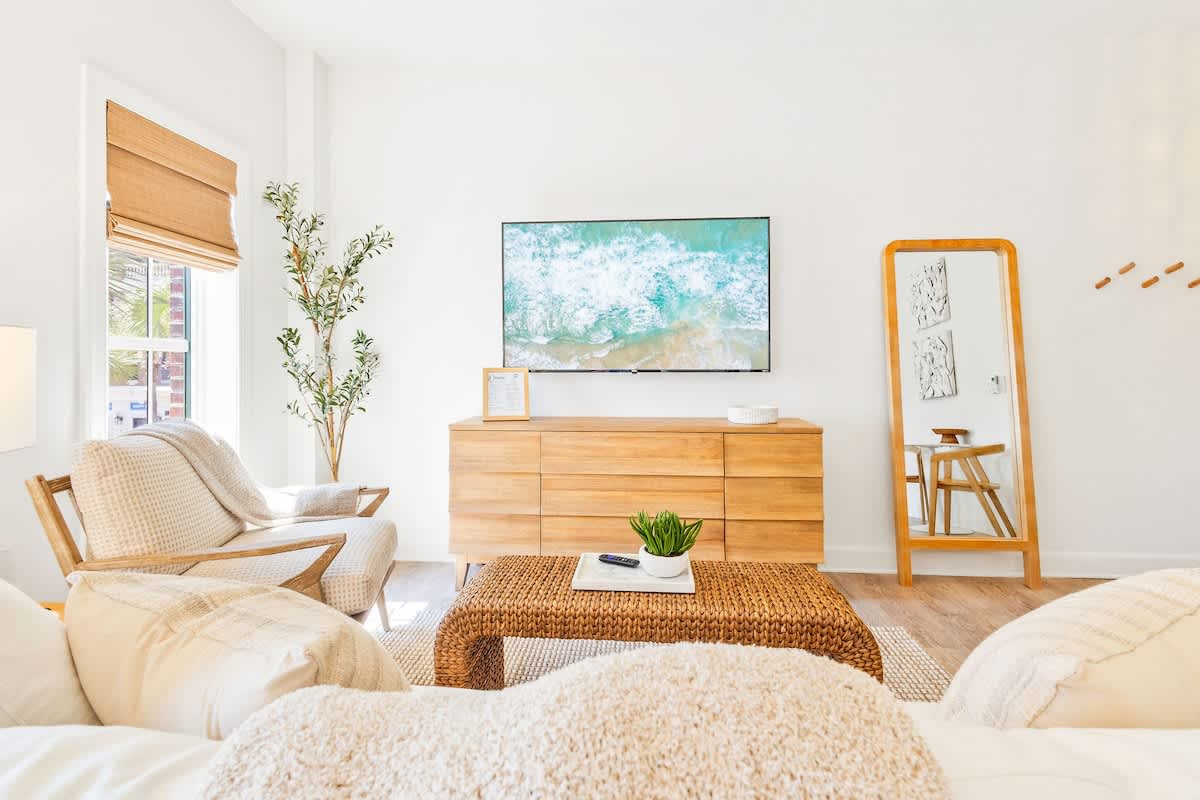 Living room with sleeper sofa