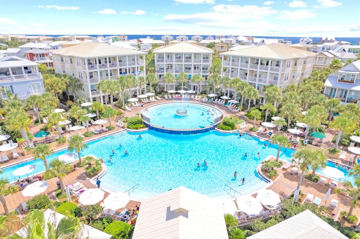 Seacrest Beach 12,000 sq/ft lagoon pool.