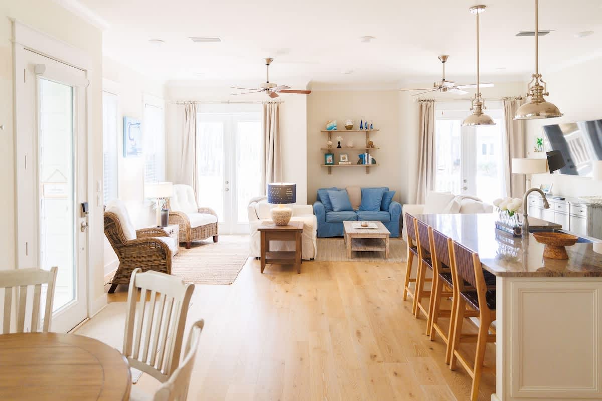 Upon entering the home you are greeted by an open floor concept.