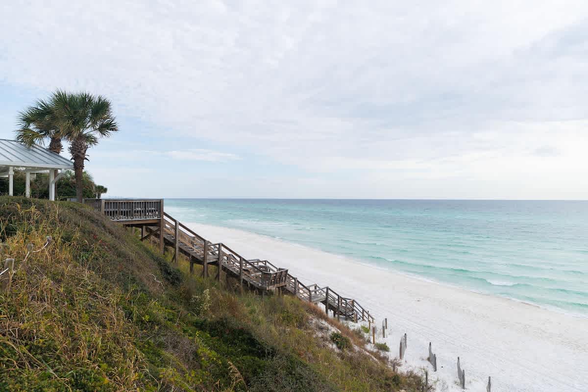 Private beach access.