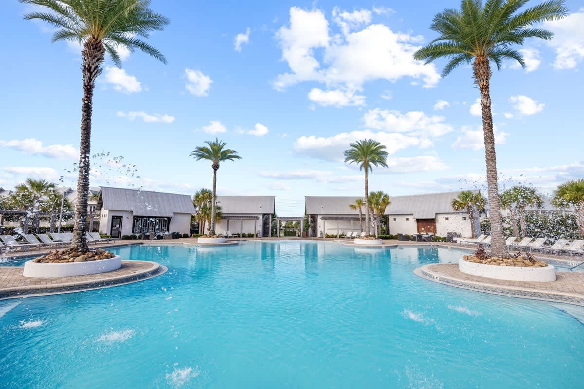 5,000 sq ft community pool that is heated October/November & March/April. Also features beautiful gas grilling cabanas.