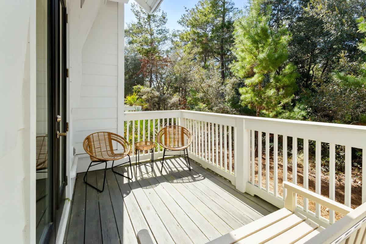 Enjoy a cup of coffee on your private patio off the dining room.