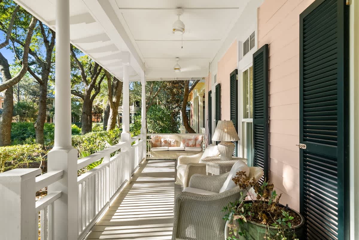 Enjoy a covered front porch, perfect for morning coffee or a good book!
