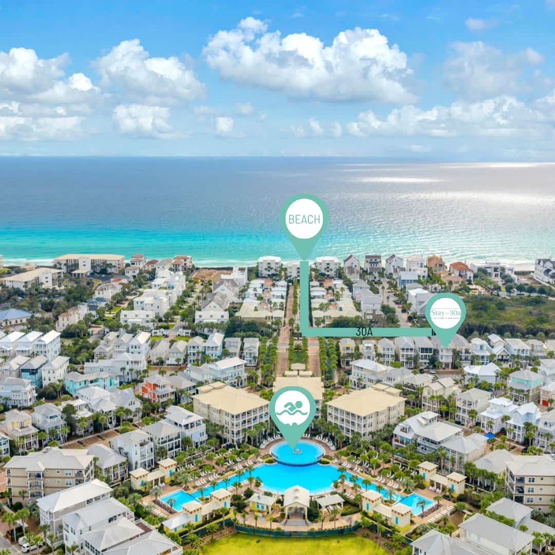 Short walk home to the private deeded beach and pool