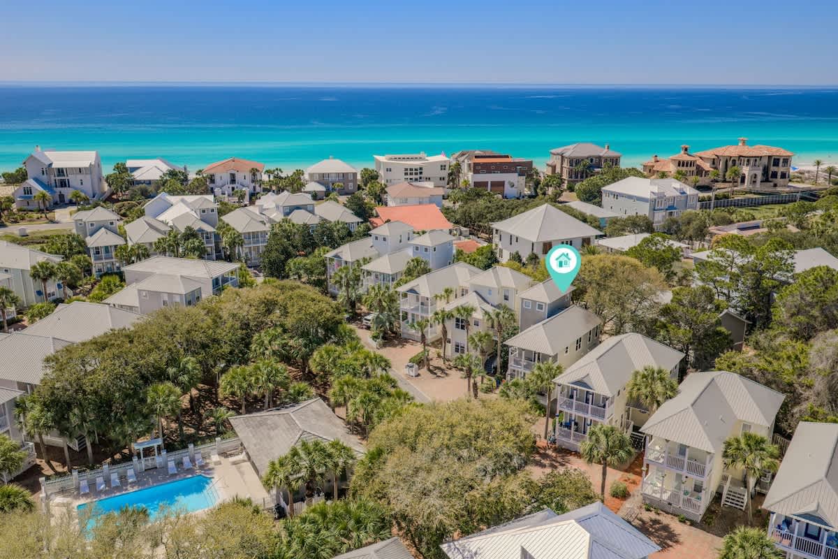Home is across from the community pool and short walk to public beach access