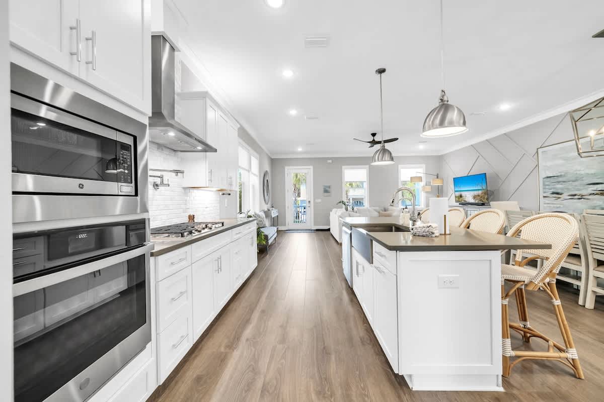 Gourmet kitchen for cooking together as a family or bringing in a private chef!
