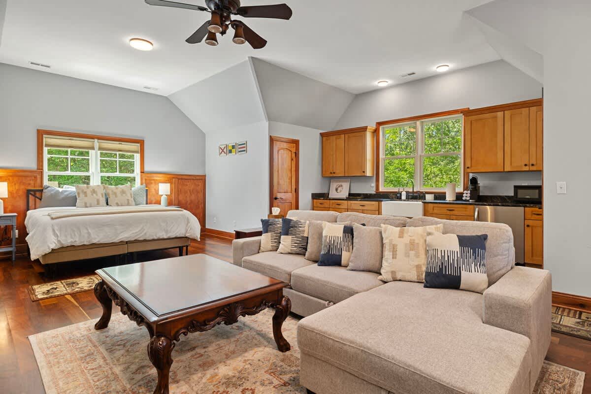 A second living space is wonderful for multi-family groups or friends traveling together.