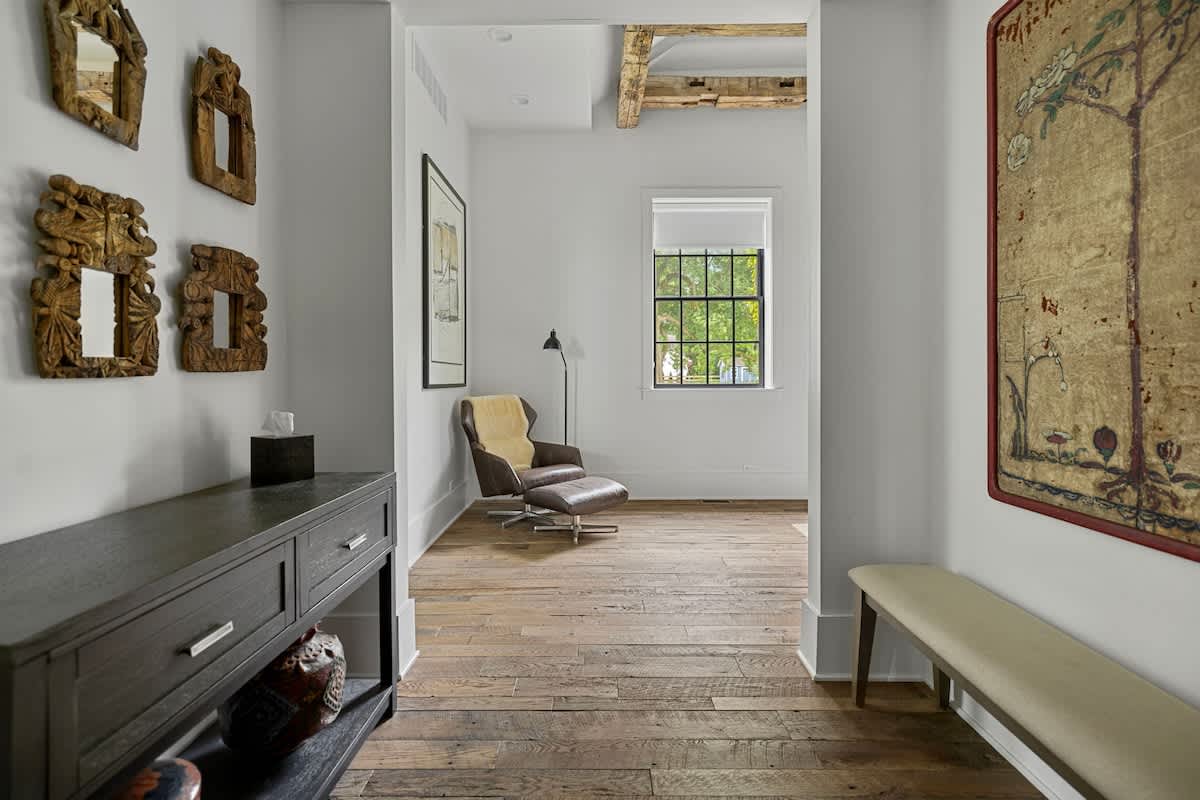 The Black Door Bungalow is filled with special spots for relaxing, reading, and quiet alone time.
