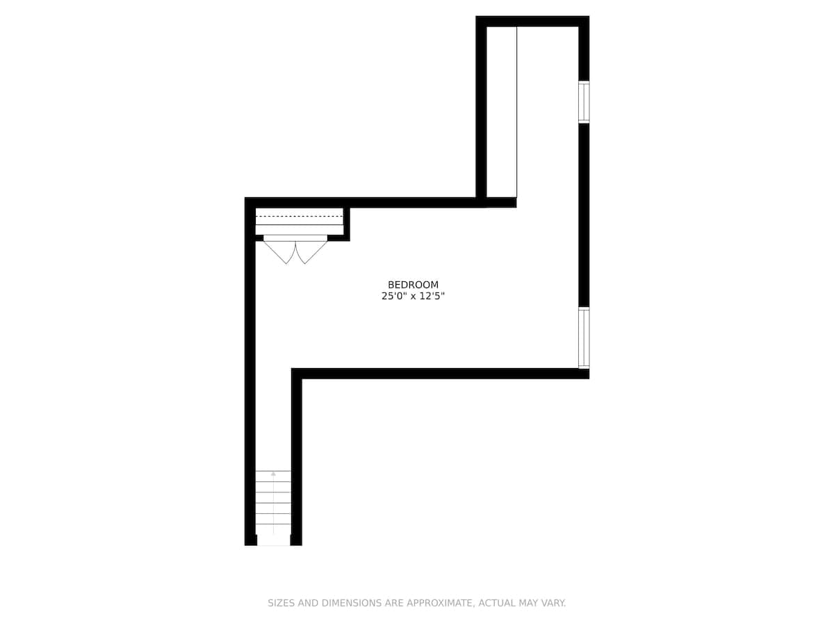 2nd Floor Layout of Black Door Bungalow
