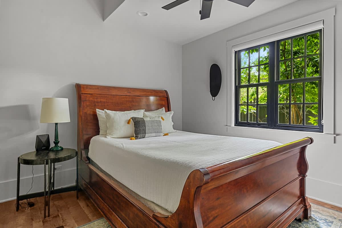 Bedroom 3 is in the main level & has a queen-size bed.